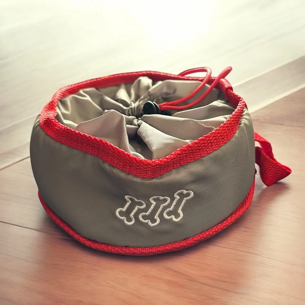 🆕 2 PCS Collapsible Portable Travel Pet Bowls Food & Water Bowls for Dogs Cat